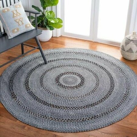 Safavieh 3 x 3 ft. Cape Cod Round Area Rug, Charcoal CAP221H-3R